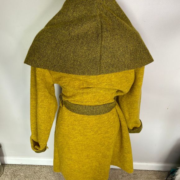 Maille Girl Apple Green Wool-Blend Fabiola Coat 44 - Picture 7 of 7